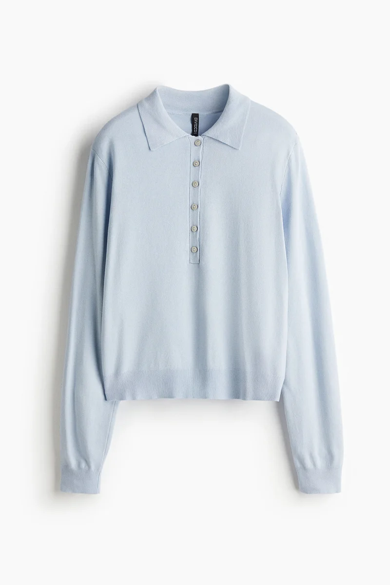 H&M Long-sleeved polo shirt