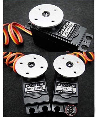 SQXBK 25T Servo Arm 5PCS 25T Round Type Servo Horn Robot Arm Aluminum Alloy CNC Standard Metal Rocker Servo Accessories Disc Steering Arm for RC Model Car Robot Boat Airplane Red - Image 3