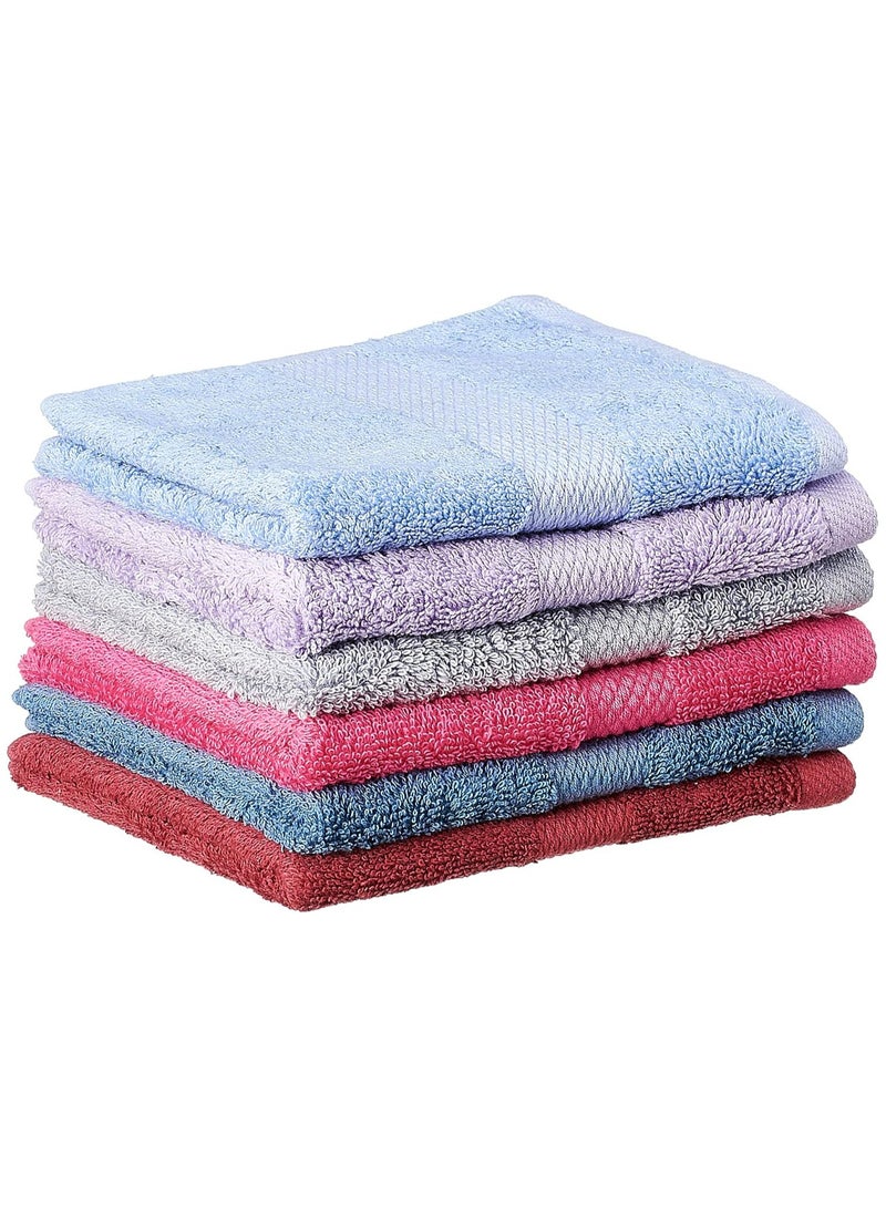 Jacquar Dina Pack of 8 Bath Towel 100% Egyptian Cotton Ultra Soft Premium Quality Size 100x50 cm - Image 1