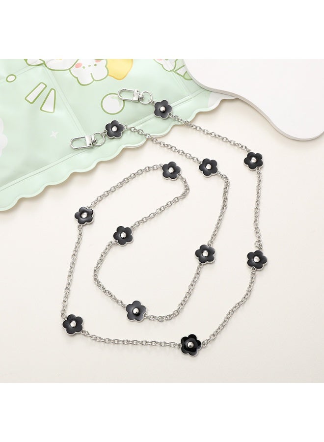 NIBEMINENT Phone Charm/ Chain Strap for Women Girls, Heterogeneous Chain Slant Crossing Cell Phone Case Lanyard Wrist Strap - Image 1