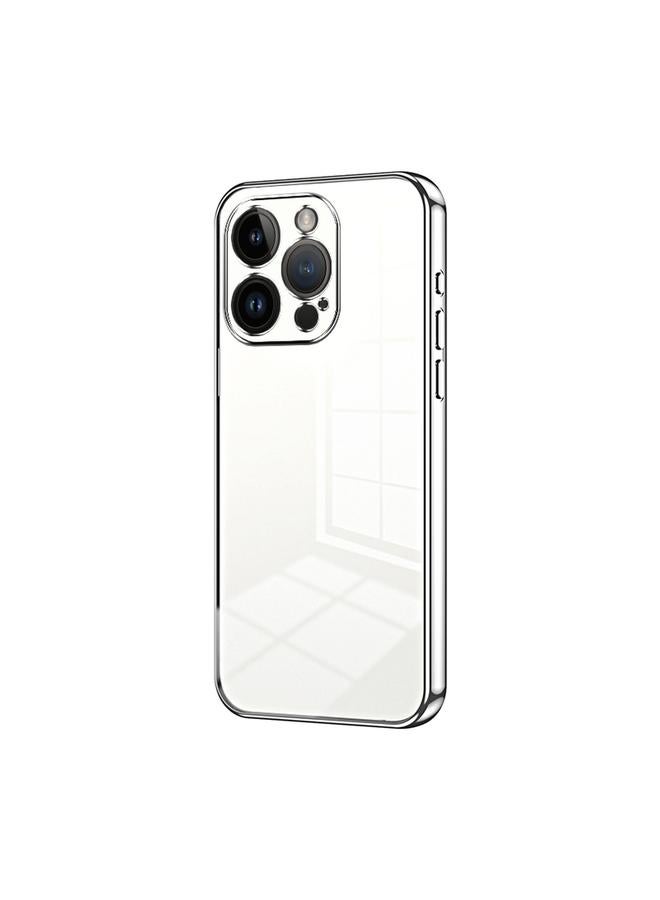 S-TOP Case For iPhone 14 Pro Transparent Plating Fine Hole Phone Case - Image 1