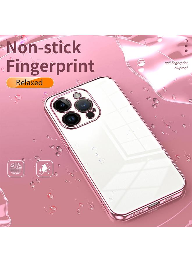 S-TOP Case For iPhone 14 Pro Transparent Plating Fine Hole Phone Case - Image 4