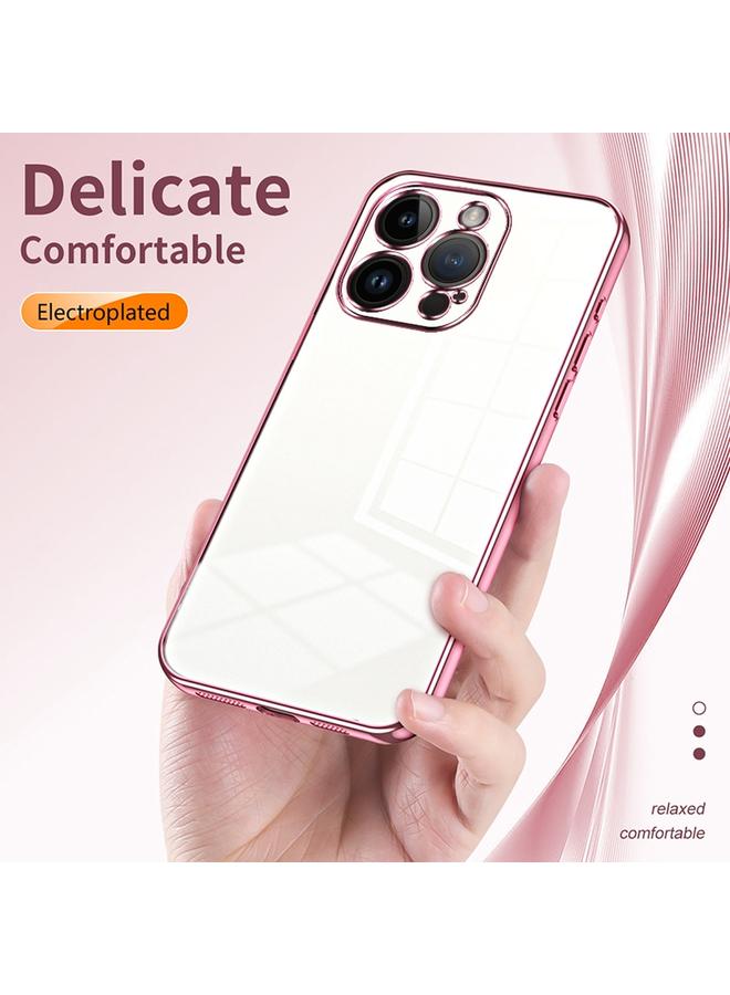 S-TOP Case For iPhone 14 Pro Transparent Plating Fine Hole Phone Case - Image 5