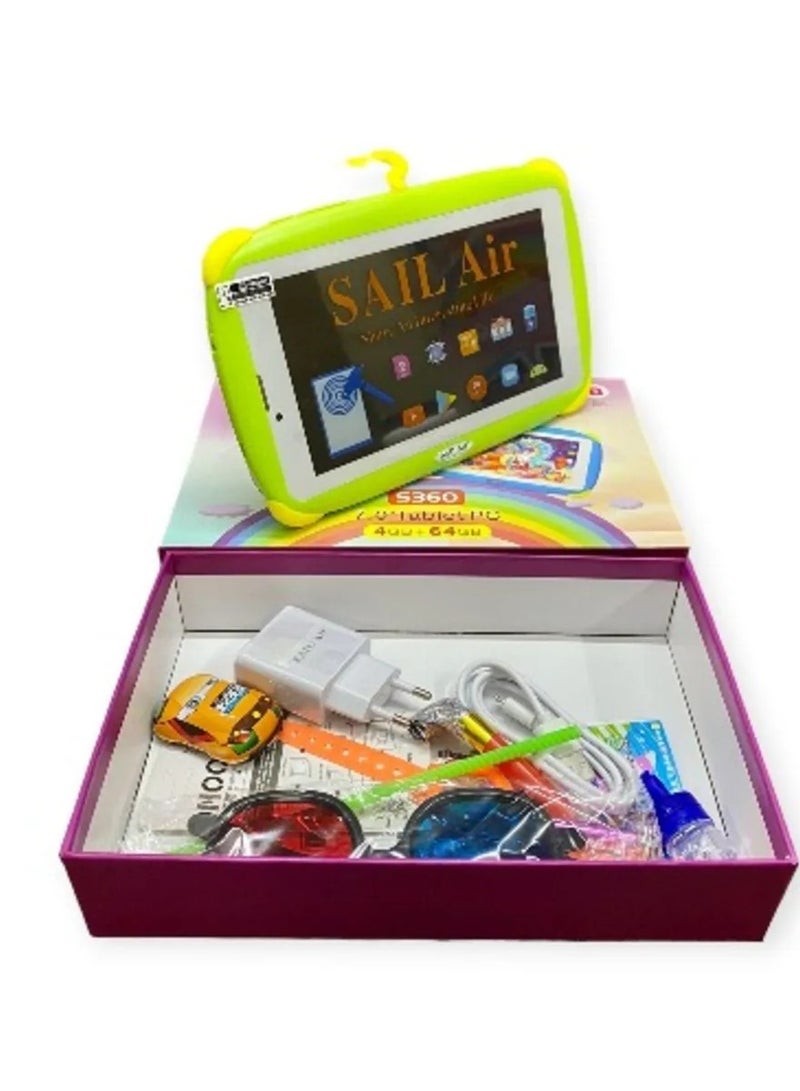 Android Kids Tablet Bluetooth WiFi Parental Control GMS Shockproof Case multiple Pre-Installed apps