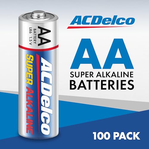 PowerMax ACDelco 100-Count AA Batteries, Maximum Power Super Alkaline Battery, 10-Year Shelf Life, Reclosable Packaging - Image 2