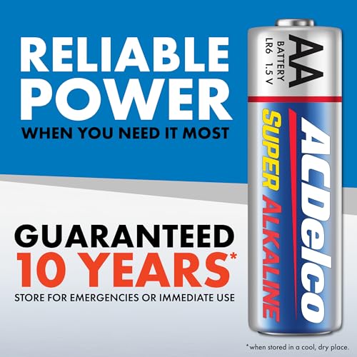 PowerMax ACDelco 100-Count AA Batteries, Maximum Power Super Alkaline Battery, 10-Year Shelf Life, Reclosable Packaging - Image 3