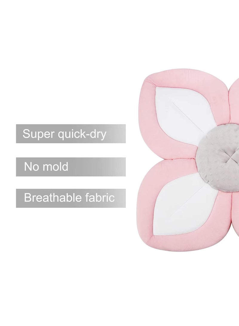 تراسل مقعد حوض استحمام للأطفال، مقعد استحمام للأطفال، إسفنجي قابل للطي يناسب معظم أحواض الاستحمام مستلزمات الأطفال حديثي الولادة والرضع - Image 4