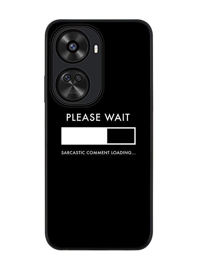 Stylizedd Rugged Black edge case for Huawei nova 12 SE / Huawei nova 11 SE 4G, Slim fit Case Flexible Rubber Edges Anti Drop TPU Gel Thin Cover - Please Wait - Image 1