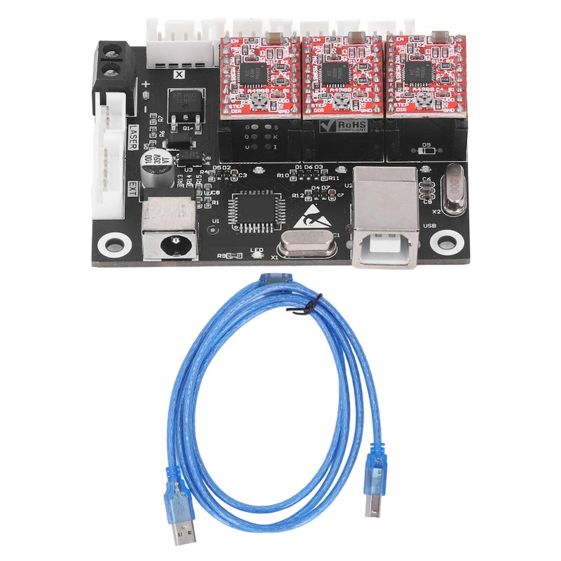 3 Axes Laser Engraver Control Board CNC Engraving Machine Motherboard with USB Interface - Image 1
