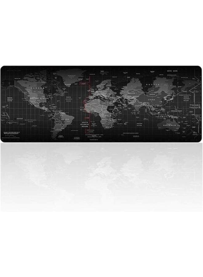 قاعدة ماوس XXL خريطة العالم - مفرش مكتب كبير مضاد للماء - عملي وقوي للاستخدام اليومي في الألعاب والمكتب - Image 2