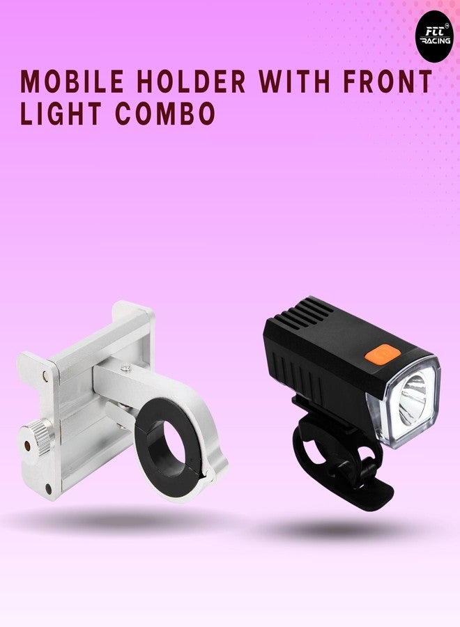 FCCRACING Bicycle Mobile Holder - Aluminium Alloy, and Front Light Combo for Bicycle - Image 3