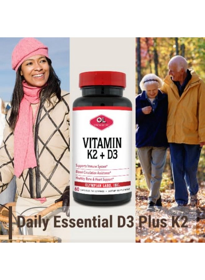 Olympian Labs Vitamin K2 + D3, 60 Servings, Supports Immune System, Bone and Heart Support, 60 Vegan Capsules - Image 5