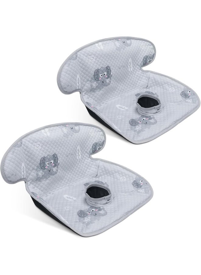 COOLBEBE Piddle Pads - Strollers, Bouncers & Car Seat Pad, Waterproof Car Seat Liner for Baby(Grey,2pcs) - Image 1