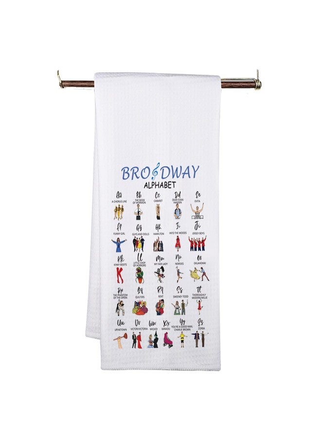 MNIGIU Kitchen Towels Musical Theatre Kitchen Decor Dish Towels Musical Lover Dish Towe ls for Actress Actor (ABC Towel) - Image 1