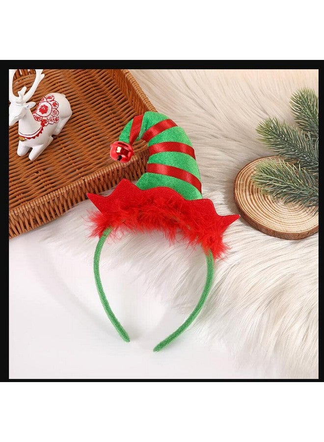Utavu Elf Hat Headband Christmas Halloween Holiday Party Cute Hair Hoop Headwear For Kids Adult Girls - Image 2