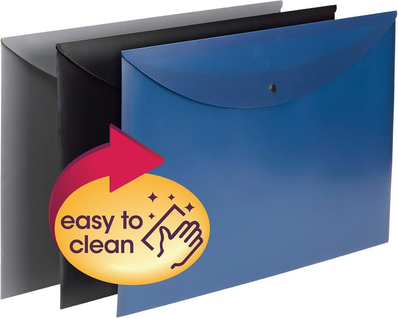 Smead Smead Project Envelope Snap Closure Top Load Tabloid Size Assorted Colors 6 per Pack 89691 - Image 2