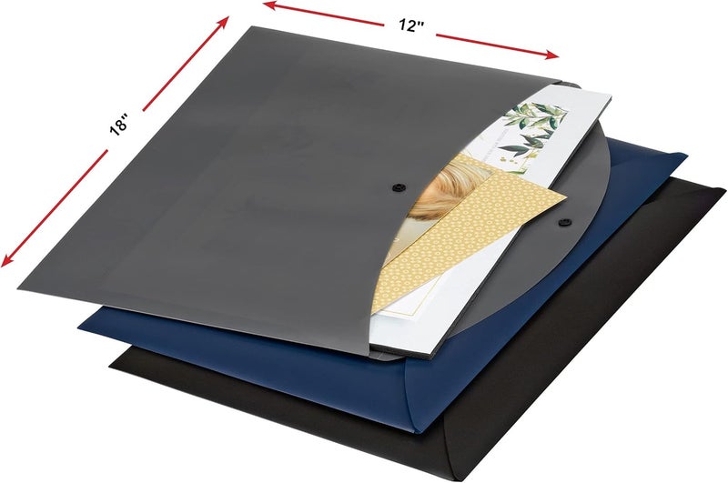 Smead Smead Project Envelope Snap Closure Top Load Tabloid Size Assorted Colors 6 per Pack 89691 - Image 4