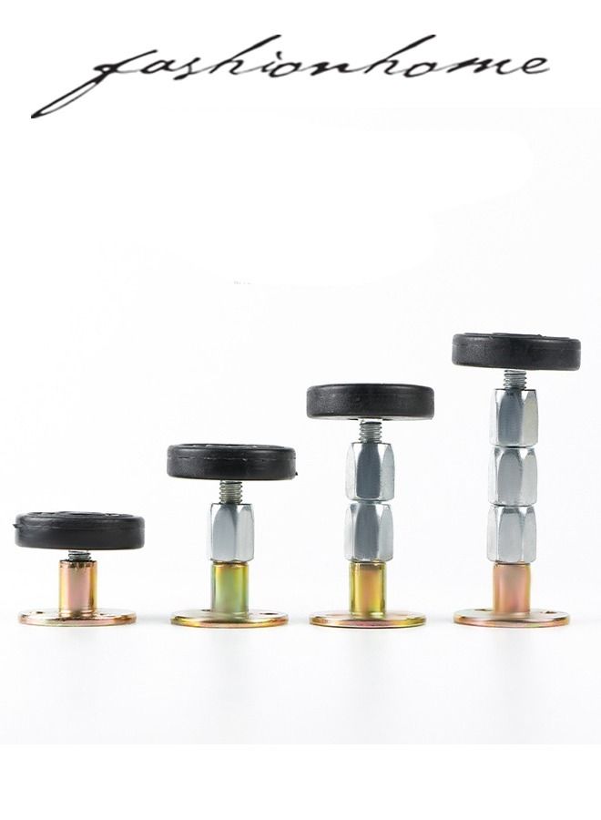 fashionhome 4 Pieces Adjustable Furniture Fixed Bracket Stainless Steel Alloy Wall Bed Stabilizer - Image 1