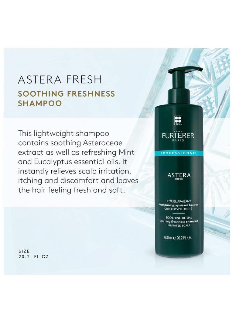 Rene Furterer Rene Furterer ASTERA FRESH Soothing Freshness Shampoo - Relieve Sensitive Scalps - Mint & Eucalyptus - Paraben & Silicone-Free  - Image 2