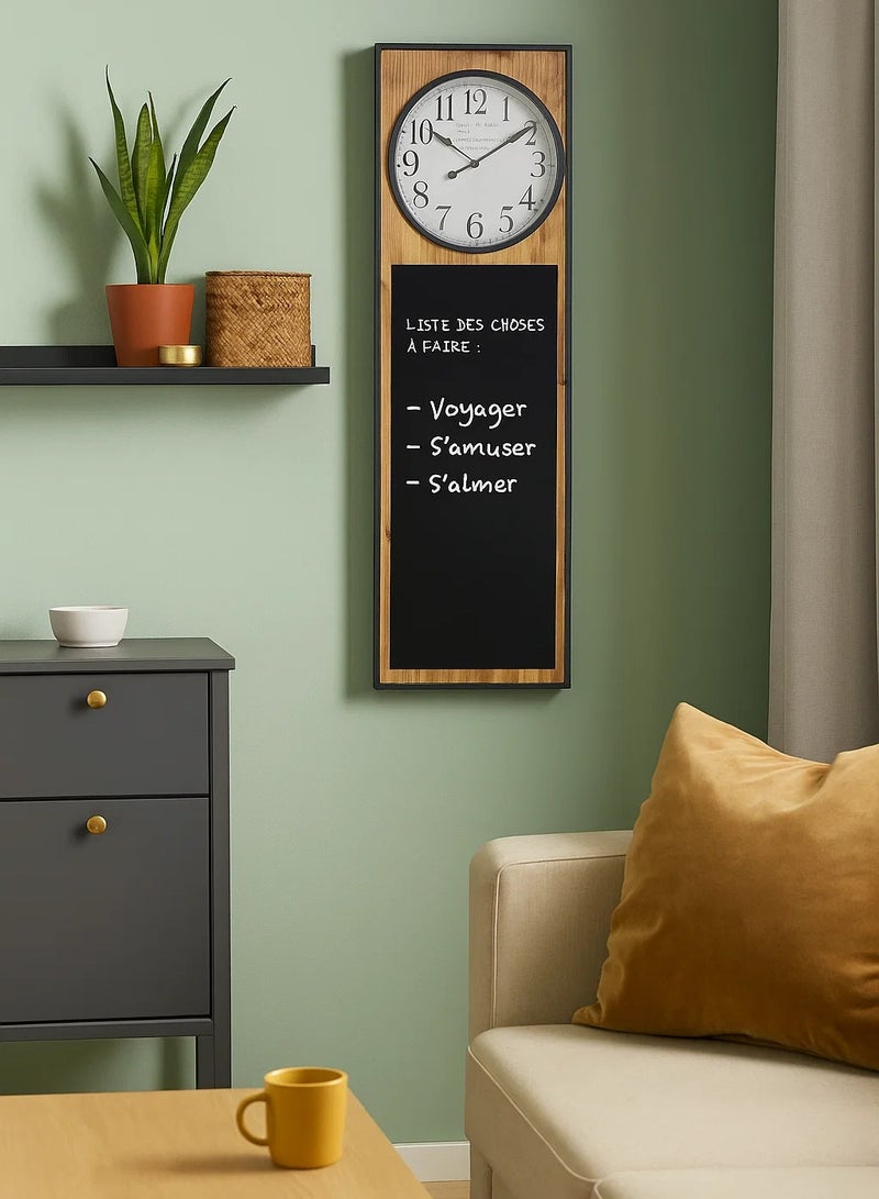 لوفت ميغيل، ساعة حائط،تصلح لجميع أنواع ديكورات منزلك، طول 36.5 × عرض 6.5 × ارتفاع 114.5 سم، أسود-173802 - Image 4