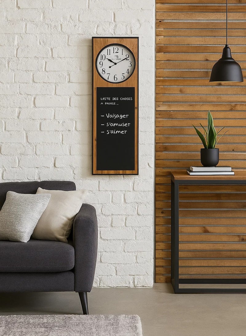 لوفت ميغيل، ساعة حائط،تصلح لجميع أنواع ديكورات منزلك، طول 36.5 × عرض 6.5 × ارتفاع 114.5 سم، أسود-173802 - Image 5