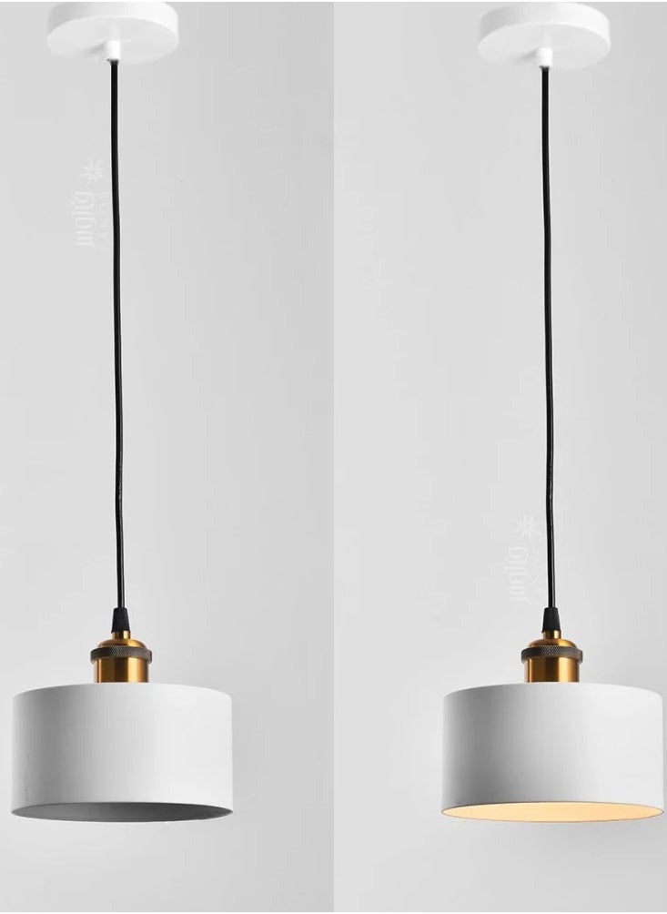 UCANDLE Round white hanging chandelier  - Image 1