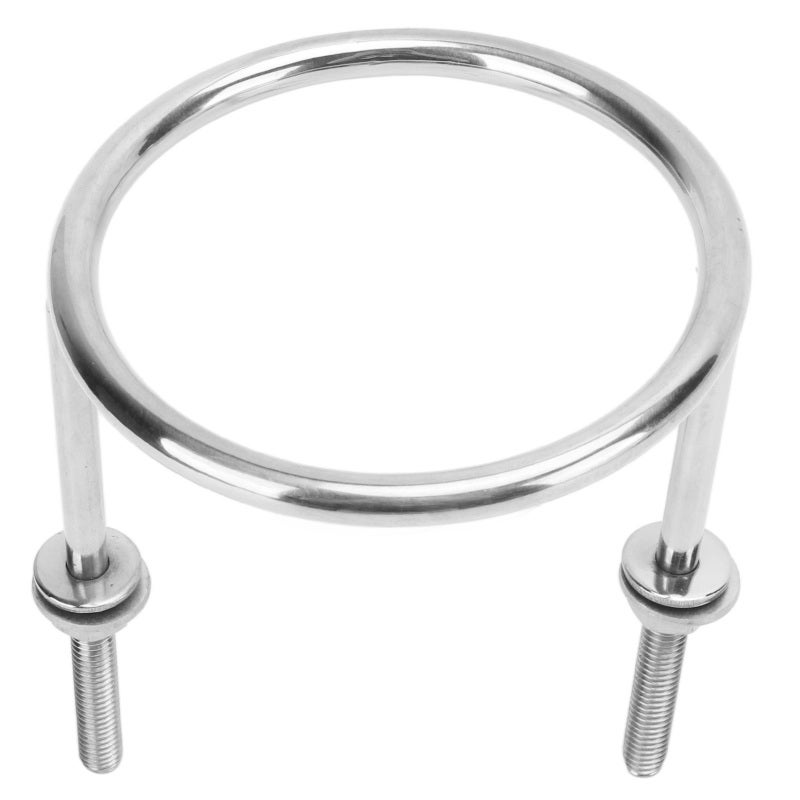 حامل أكواب حلقي للقوارب بقطر 3.50 بوصة وعمق 2 بوصات - دعامة حامل أكواب من الفولاذ المقاوم للصدأ من النوع 316 ومقاومة للانحدار - حامل أكواب بحري مضاد للتسرب للقوارب واليخوت والمركبات المقامة والمركبات - Image 1