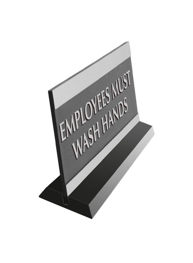 Headline Sign Century Series Office Sign, Employees Must Wash Hands, 9 X 3 - Image 2