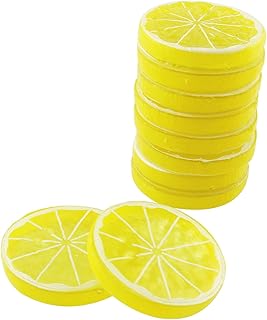 Tegg ArtificiaLemon Limes Slice 12PCS Yellow Lifelike Fake Lemon Limes Slices Simulation Fruit Model - Image 1