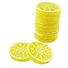 Tegg ArtificiaLemon Limes Slice 12PCS Yellow Lifelike Fake Lemon Limes Slices Simulation Fruit Model - Image 2