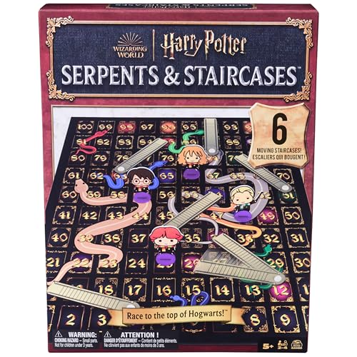 Spin Master Games Wizarding World of Harry Potter Serpents Staircases Classic Game Harry Potter Game for Muggles for Kids Family 14 Players for Ages 5 Up - Image 1