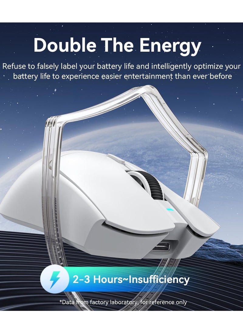 X1 Wireless Gaming Mouse with RGB Charging Dock, PAW3950 PRO Sensor Up to 40K DPI,53g Ultra Light Tri-Mode Computer Mice,1KHz Polling Rate 5 Programmable Buttons for WIN/MAC