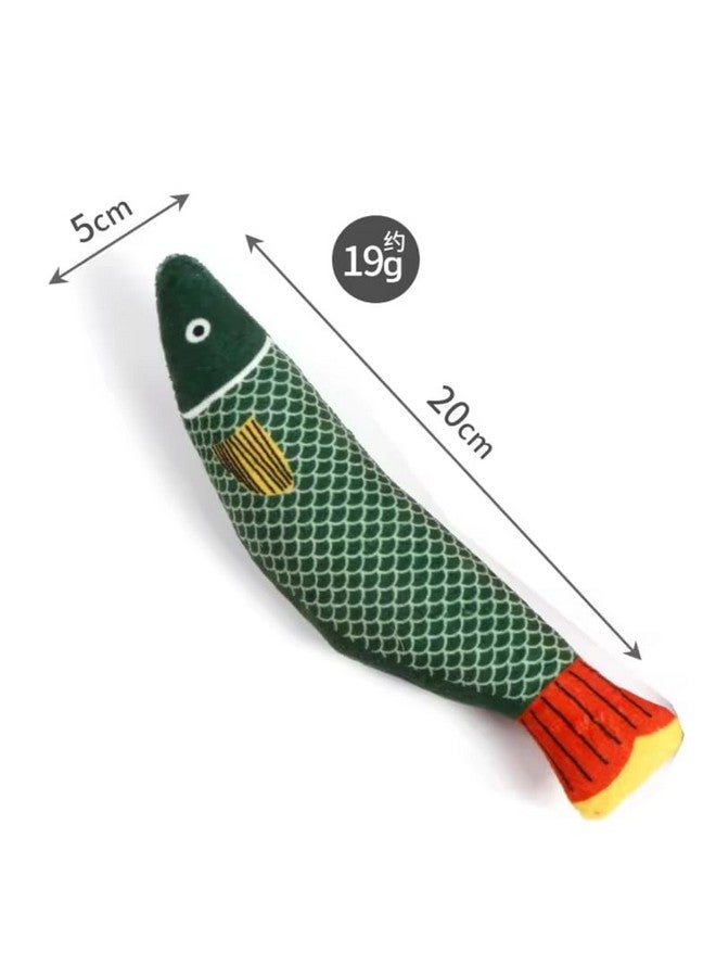 PET 3Pcs Catnip Toy, Plush Fish Cat Toy, Cat Chew Toy, Catnip Filled Cartoon Fish With Bell Inside For Interactive Kitty Chew Toys Cat Teething Cat Exercise - Image 3