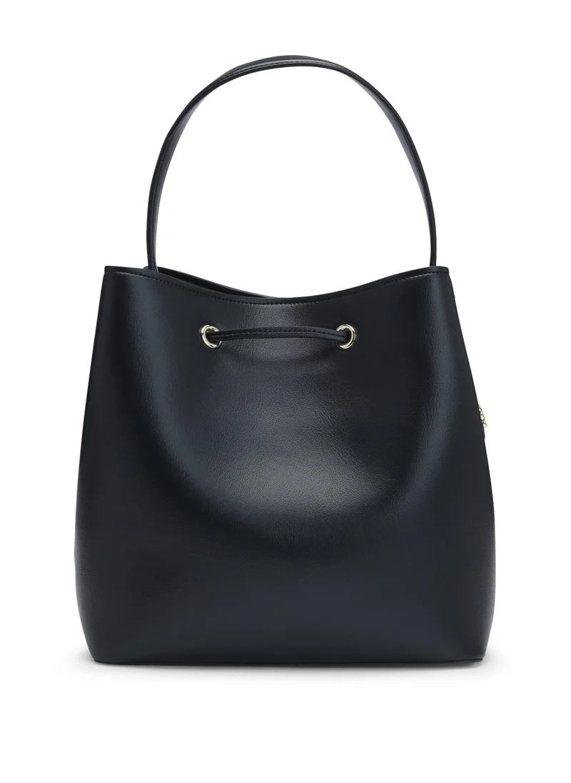 بوس Faux-leather bucket bag with Double B monogram