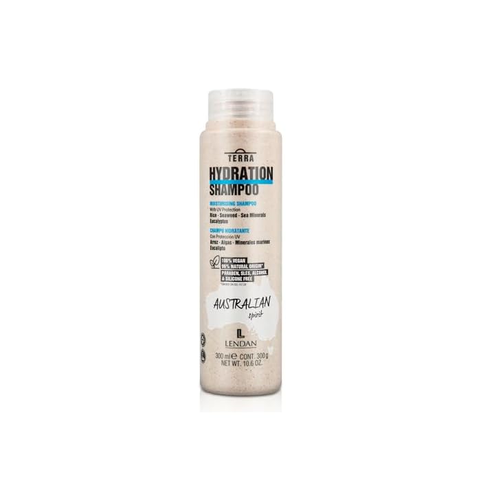 Lendan - Hydrating Shampoo - Terra Hydration Shampoo - 300 ml - for Dry Hair - with UV Protection - Deep Hair Hydration - Anti-Frizz - Paraben and Silicone-Free - Image 1