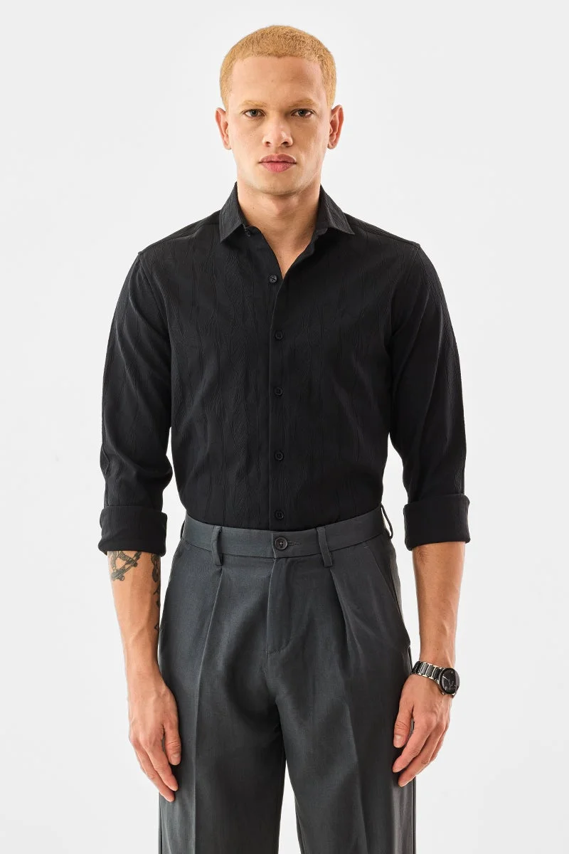 SNITCH Slim Fit Textured Shirt