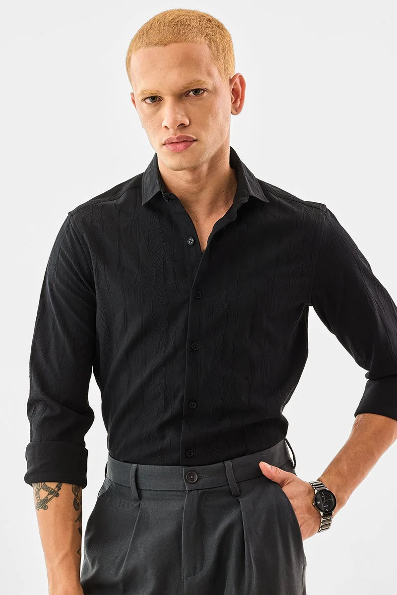 SNITCH Slim Fit Textured Shirt