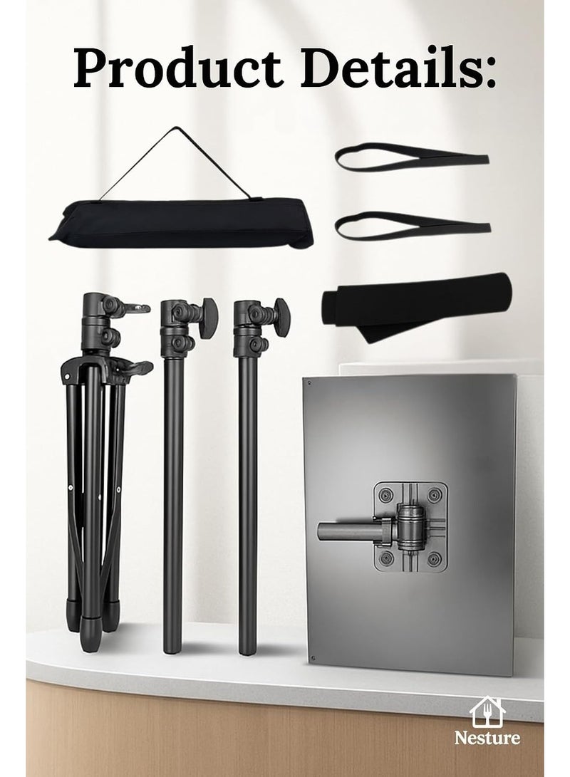 HXSJ SH-DJ-04 Adjustable Tripod Stand for Projector, Laptop, DJ Mixer, and Cameras - Image 3