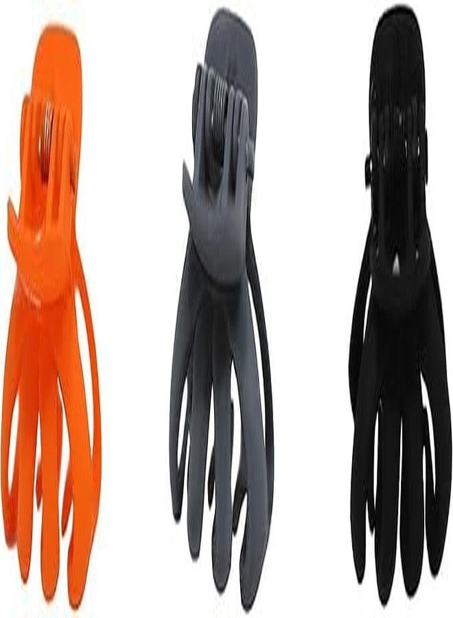 BuntyChiku مشابك شعر صغيرة على شكل أخطبوط من بونتي تشيكو للأطفال والكبار، بتصميم كلب البلدغ (عبوة من 4 قطع) - Image 5