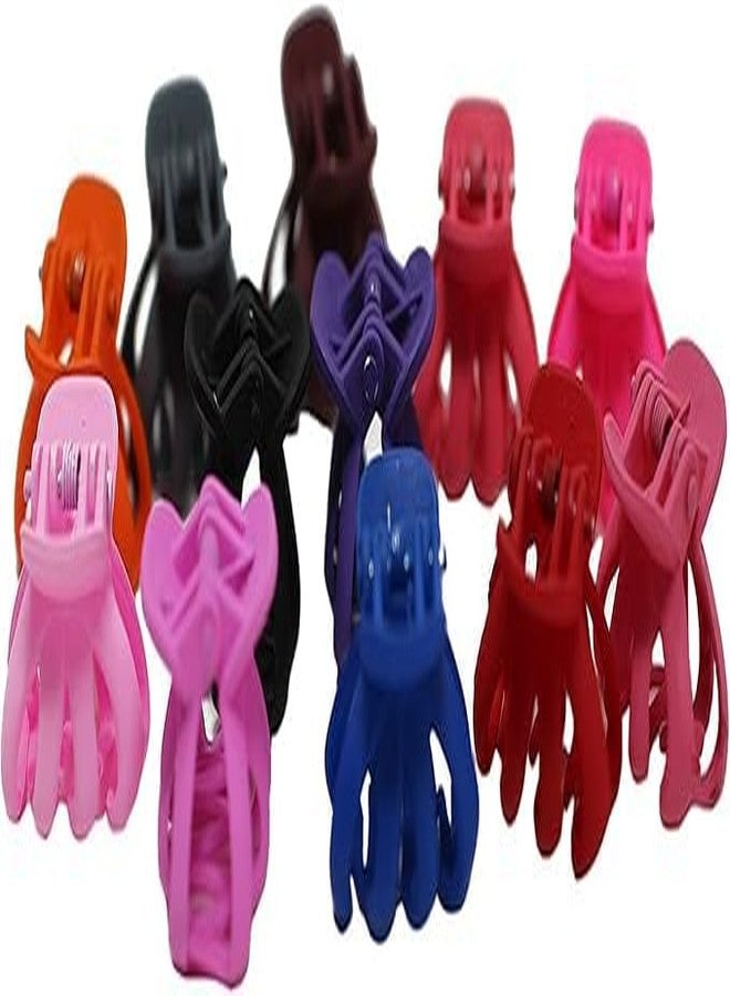 BuntyChiku مشابك شعر صغيرة على شكل أخطبوط من بونتي تشيكو للأطفال والكبار، بتصميم كلب البلدغ (عبوة من 4 قطع) - Image 4