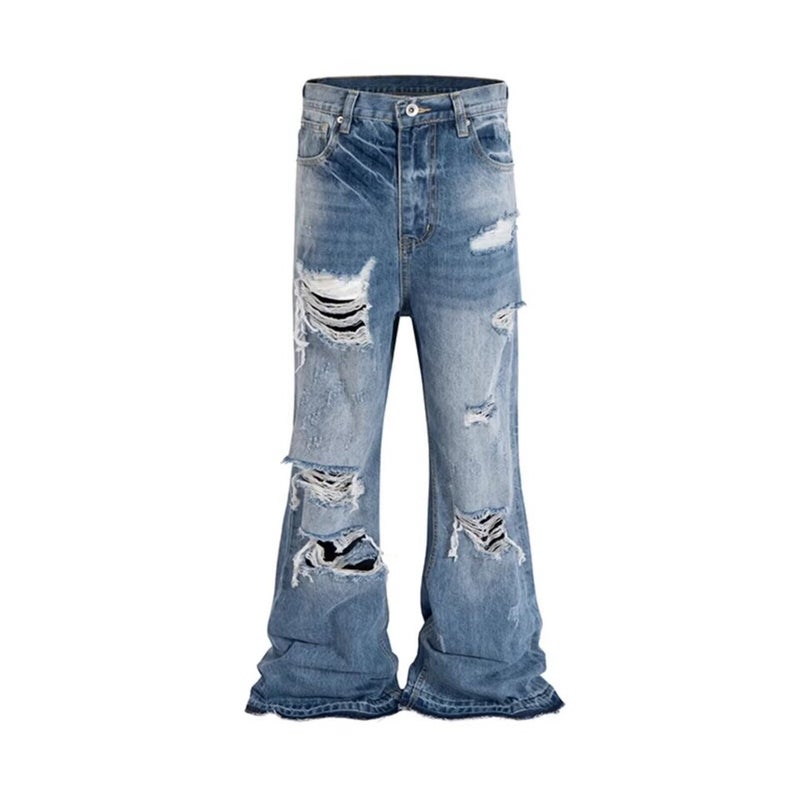 Unisex Classic Denim Jeans Loose Fit Daily Outdoor Wear - Image 5