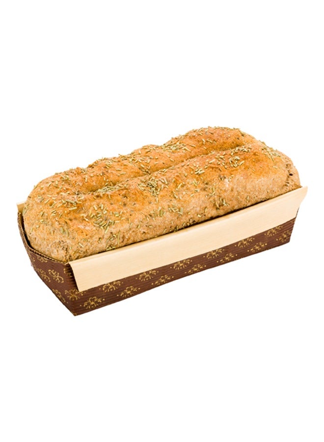 Restaurantware Panificio 18 Ounce Kraft Baking Loaf Pans, 10 Rippled Bread Baking Pans - Single-Use , Disposable, Paper Baking Pans, Oven-Ready, For Banana Bread, Bread Loaves  - Image 2