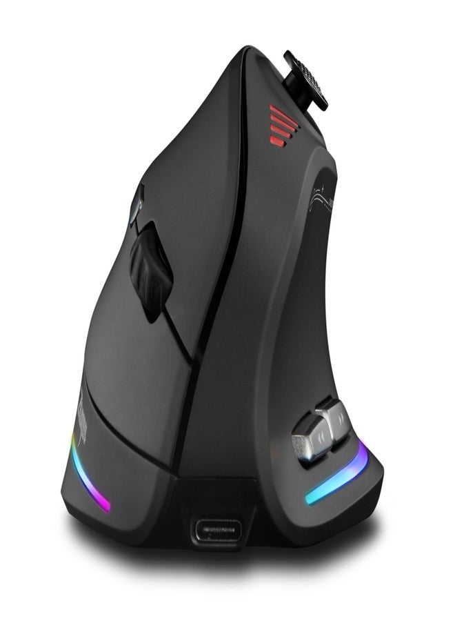 TKMARS Ergonomic Wireless Mouse with Joystick, Vertical Bluetooth Gamer Mouse 12 Programmable Buttons 24000 DPI Adjustable Gaming Mouse for PC MacBook and Laptops - Image 1