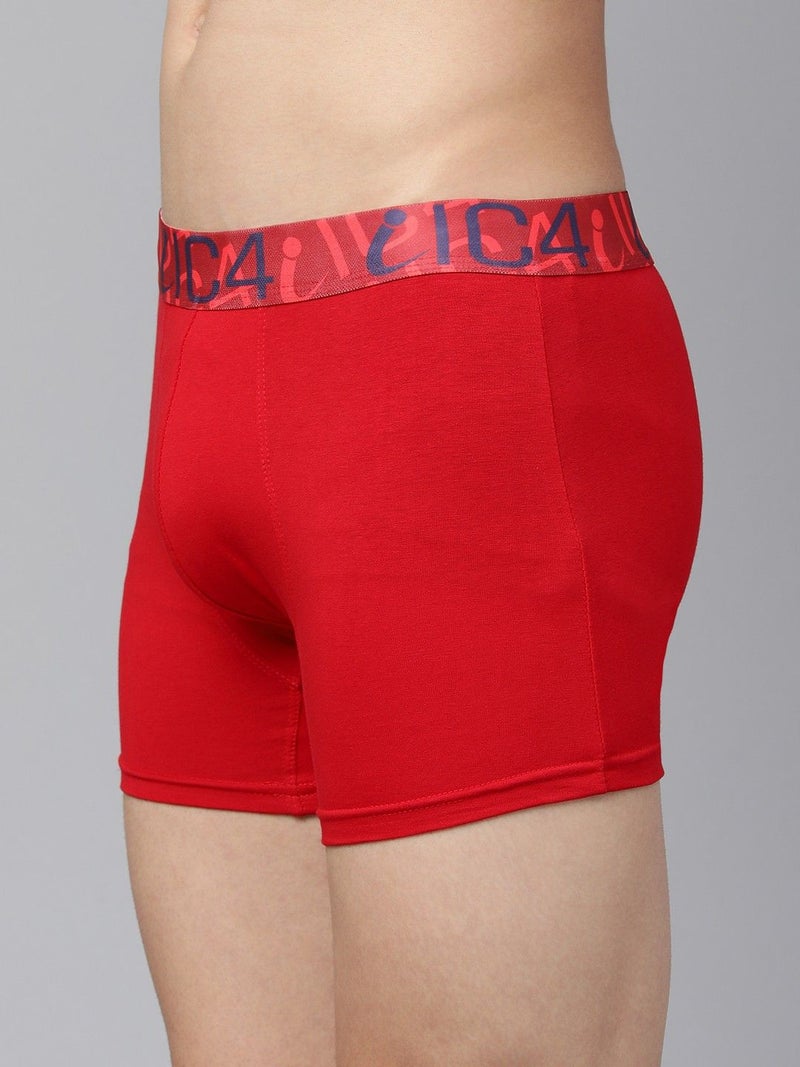IC4 Store شورت كلاسيكي أحمر للرجال - عبوة من 2 - Image 3