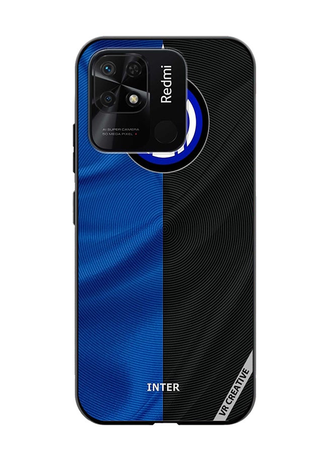 VR CREATIVE Protective Case Cover For Xiaomi Redmi 10C Inter Milan Logo Design Multicolour - Image 1