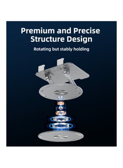 Yesido 360 Rotating Good Heat Releasing Folding Design Aluminum Alloy Table Using Phone Holder  - Image 4