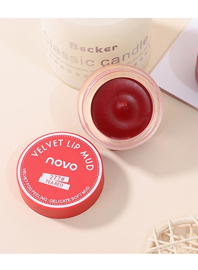 نوفو بطن شفاه مخملي ملمع شفاه، أحمر شاهي - Image 3