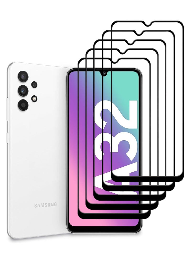 ACLIX 5 Pieces Antistatic ESD Dustproof Premium Quality High Definition Tempered Glass Screen Protector Designed For Samsung Galaxy A32 5G - Image 1