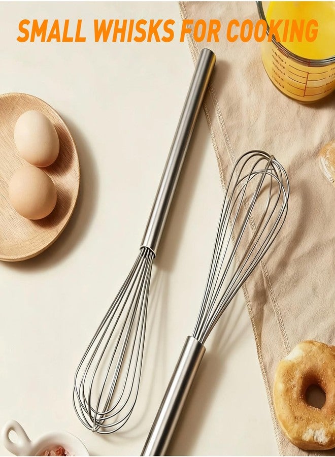ZingFsh 2 PCS Mini Whisk Small Whisk Set - 304 Stainless Steel Tiny Wire Whisk | Essential for Whisking Eggs, Beating Sauces & Blending Ingredients - Image 4