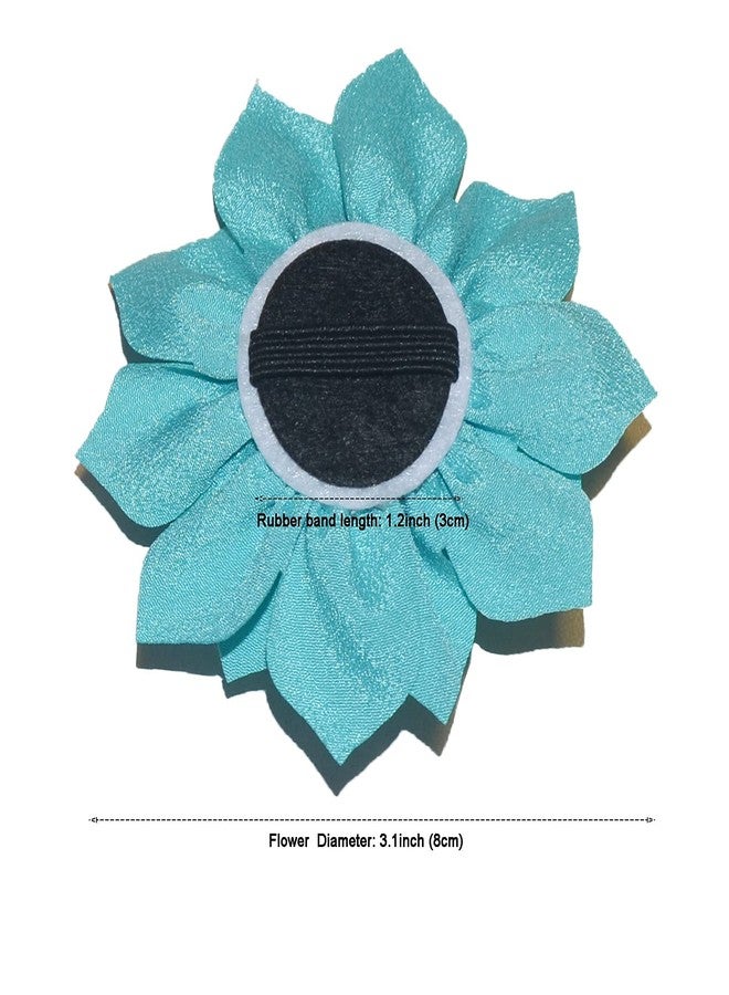 Viewind Dog Collar Flowers Attachement Cat Bow Tie Flora Accessories Set-Girl or Boy Pet Grooming OD 8cm 4pcs - Image 5